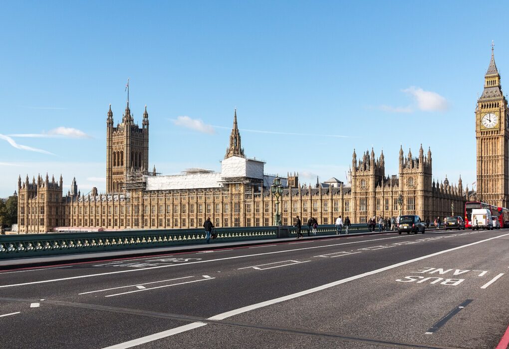 The Palace of Westminster in London