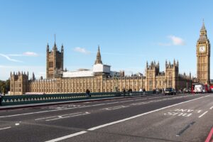The Palace of Westminster in London